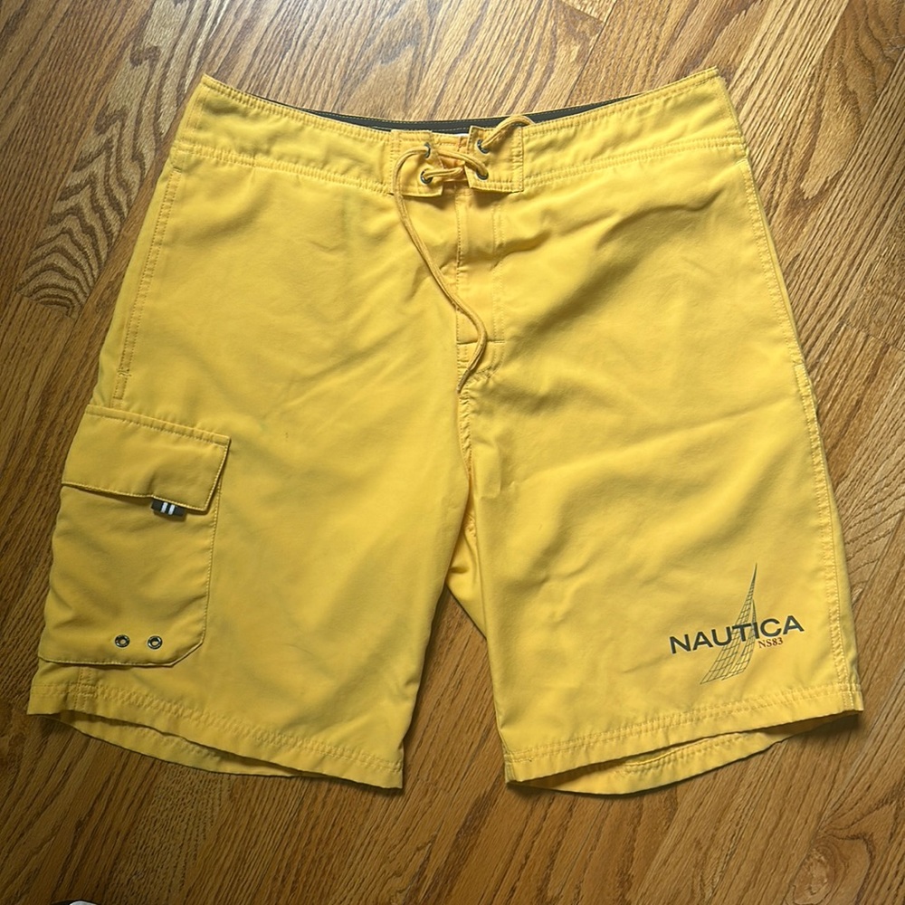 Yellow Nautical Swim Shorts / Board Shorts